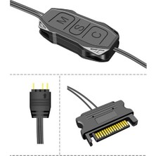 Erdo Ticaret Coolmoon 5V 3pin Rgb Argbden Denetleyici Güç Adaptörüne Bilgisayar Pc Kasa LED F/f