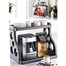 Mutfak ve Banyo Tezgah Üstü 2 Katlı Organizer – Düzenleyici Raf, Çok Amaçlı Saklama