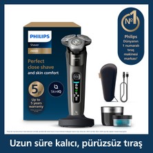 Philips i9000 SkinIQ Islak&Kuru Tıraş Makinesi, 360° başlıklar, Şarj Standı, Çanta, X9002/30