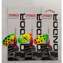 Condor Mepps Döner Kaşık ( Sudak - Somon - Alabalık - Turna - ) 3 Adet 16 gr - Color 7