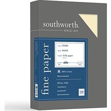 %100 Pamuk Iş Kağıdı, 8.5" x 11", 32 LB/120GSM, Dokuma Kaplama, Fildişi, 250 Yaprak - Ambalaj Değişebilir (JD18IC)