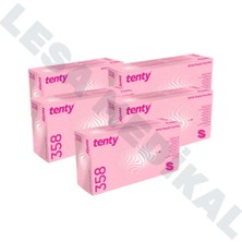 Bisepetim Tenty Nitril Pudrasız Muayene Eldiveni Pembe S Beden 5’li Paket