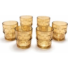 Marsilyan 6'lı Cam Kurukafa Bardak Seti ALK2161