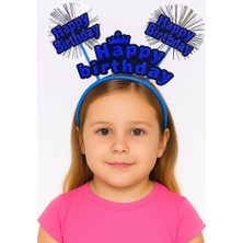 Urfakent Doğum Günü Kutlaması Için Mavi Taç – Işıltılı Yazılı Parti Tacı