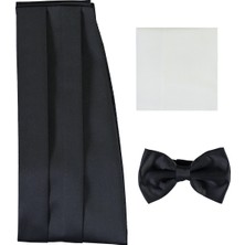 Kiğılı Lacivert Papyon Takımı %100 Polyester Desenli Şıklık İçin Standart Beden