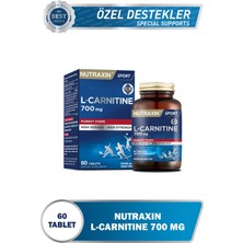 Nutraxin L-Carnitine 60 Tablet Yüksek Dozda Vegan Dostu İçerik Türkiye Menşeli