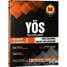 Metropol Yös Matematik 1 Konu Anlatımlı Örnek Çözümlü