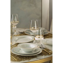 Kütahya Porselen Başak 51 Parça Mat File Desenli Şık ve Dayanıklı Yemek Takımı – Özel Sunumlar İçin