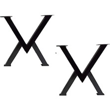 Beasym Sehpa Ayağı Masif Ahşap Kütük Orta Sehpa Ayakları Metal Ayak