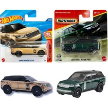 2 Araç Set Hot Wheels Range Rover Velar ( Gold ) & Matchbox 2024 Range Rover Phev ( Yeşil )
