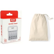 Avec AV-CH01 USB Hızlı Pil Şarj Cihazı 4lü