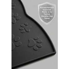 Siliconly %100 Silikon Kokusuz Plastik ve Pvc Içermez Kedi Beslenme Paspası Kedi Mama Matı