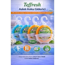 Teffresh Askılı Koku 4 Adet Wc Banyo Dolap Oda Için Askılı Ortam Koku