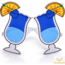 Urfakent Kokteyl Bardak Parti Gözlüğü Mavi Renk