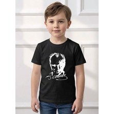 Atatürk Baskılı Kemal Atatürk Imzalı Tişört Tshirt Kız Erkek Çocuk