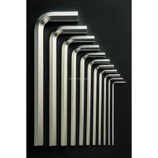 9 Parça L Alyan Anahtar Takımı, Metrik 1.5–10 mm Boyutlu, Dayanıklı, Taşıma Aparatlı, Hobi ve Endüstriyel Kullanım Için Mini Set (Kısa, 120 Mm)