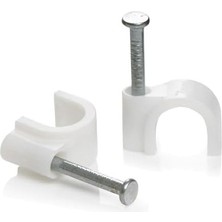 Genel Çelik Çivili Kroşe, 10 Mm, No:5, Metalik Gri, 100 Adet, Inşaat ve Montaj Için