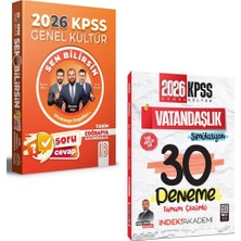 Anla Kazan Yayınları Benim Hocam 2026 Kpss Genel Kültür Sen Bilirsin Tarih-Coğrafya-Vatandaşlık Soru Cevap Kitabı & Kpss Vatandaşlık Simülasyon 30 Deneme Indeks Yayınları Seti