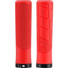 Ovela 135MM Lock-On Kilitli Elcik - 13.5cm Bisiklet & Elektrikli Scooter Uyumlu - Kırmızı