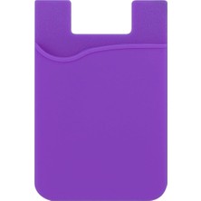 Forzacase Tüm Cep Telefonları ile Uyumlu 3m Yapışkanlı Silikon Cüzdan Kartlık Cep - FC1179