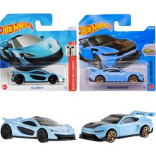 2 Araç Set - Hot Wheels Ford Mustang Gtd (1/64) Mavi & Lacivert