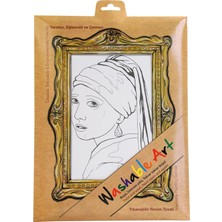 Akademi Çocuk Mat Washable Art Johannes Vermeer With A Pearl Earring