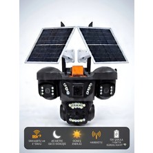 Invicta 4Lensli SIM+ E-SIM Çalışan Güneş Enerjili Akıllı Kamera,IP66, 512GB SD Kart Destekli,Tek Sarjla Bir Hafta Kesintisiz Çalışma,Dış Mekan