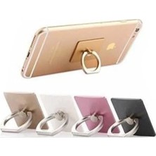 Urfakent Cep Telefonu Selfie Yüzüğü - 360 Derece Dönen Metal Telefon Tutucu ve Standı