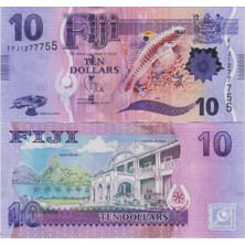 Banknoting Fiji 10 Dolar 2013 Çil.
