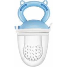 Hanymish 6 Ay+ Bebek Meyve Süzgeci Mavi Ergonomik Tasarım ve BPA İçermeyen Silikon