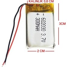 Rpkt 3.7V Lityum Polimer Pil Batarya 300MAH