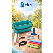 Elcy Profesyonel Cam Temizleme Seti Camcı Kovası Cam Temizleme Tam Set