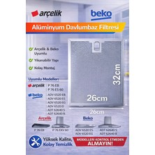 Öz Beyaz Eşya Beko_adt 62640 G Davlumbaz Yağ Filtresi Aspiratör Filtre