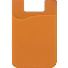 Forzacase Tüm Cep Telefonları ile Uyumlu 3m Yapışkanlı Silikon Cüzdan Kartlık Cep - FC1179