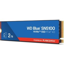 Urfakent 2 Tb Wd Blue SN5100 Pcı-4.0 7100MB/S 6700MB/S M2 SSD WDS200T5B0E
