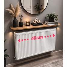 Feyza Design Petek Üstü Raf Uçan Raf 40X16 cm Kahverengi