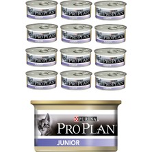 Pro Plan Junior Tavuklu Yavru Kedi Konservesi 85 gr Süper Premium Mama 12 Adet