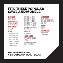 Oregon S57 Advancecut 16 Inç Kılavuz Çubuğu Için Yedek Motorlu Testere Zinciri, 57 Tahrik Bağlantısı, Adım: 3/8 Inç Düşük Profil, Düşük Titreşim, 127 cm Ölçü