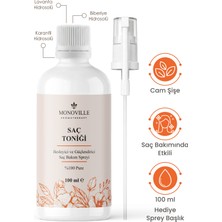 Monoville Saç Bakım Spreyi 100 ml Cam Şişe Sprey Başlıklı (Hair Care Spray)