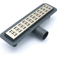 Duş Kanalı, 304 Paslanmaz Çelik, Koku Önleyici Sistemli, Pürüzsüz Iç Yüzey, Yalıtım Uyumlu, Kendini Temizleyen Özel Tasarım, Yüksek Kaliteli, Otel, Için Lüks Drenaj Kanalı (40 Cm)