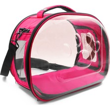 Doggie&cattie Panaromik Askılı Taşıma Çantası Pink 30X45X35CM