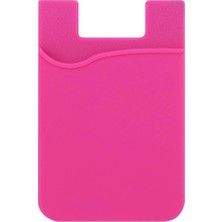 Forzacase Tüm Cep Telefonları ile Uyumlu 3m Yapışkanlı Silikon Cüzdan Kartlık Cep - FC1179