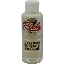 Rich Ultra High Gloss Su Bazlı Sır Vernik 130 cc Yüksek Parlaklık ve Kalite Koruyucu Özellik