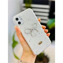 11 Şeffaf Simli Epoksili Fiyonk Oyuncaklı Silikon Kılıf