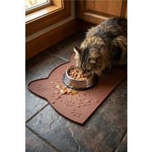 Siliconly %100 Silikon Kokusuz Plastik ve Pvc Içermez Kedi Beslenme Paspası Kedi Mama Matı