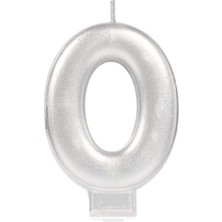 Urfakent 0 Rakam Mum Gümüş Renk