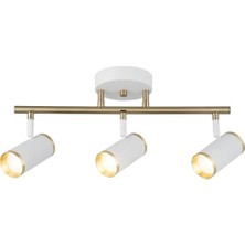 Vıtale 3 Lu Beyaz-Antık Lak Plafonyer 3XGU10