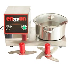 Enazon Soğan Sebze Tarhana Doğrama Makinesi + 4 Bıçaklı 3 kg 5 Litre