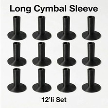 Avantaj Paket 12’li Uzun Zil Yatağı, Long Cymbal Sleeves  (2”-50.8mm) Iç Çap 8mm  Bateri Plastik Kılıf, Zil Yatak Zil Yatagi