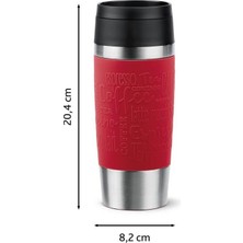 Travel Mug Termos - Kırmızı - 0,36 Litre